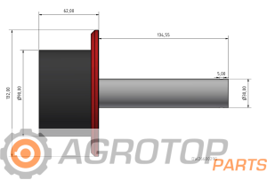 Rolka gumowo - metalowa (2660029G)